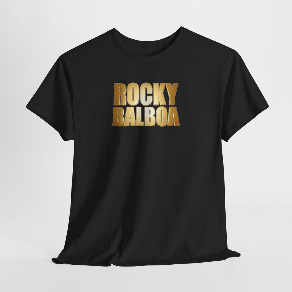 Rocky Balboa Gold Logo Tee — Retro Boxing Movie Fan T-Shirt