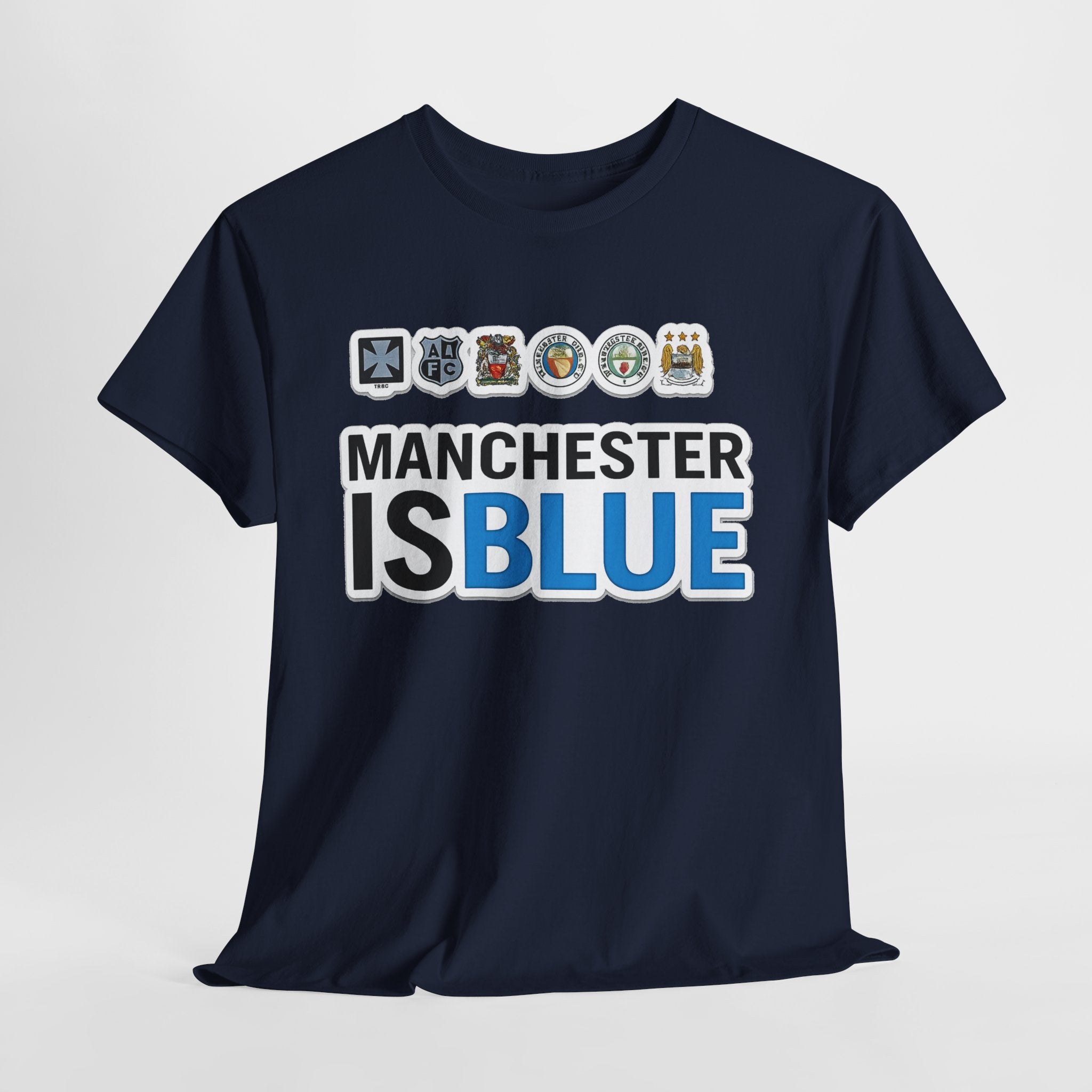 Manchester Is Blue Tee — Manchester City Supporter T-Shirt