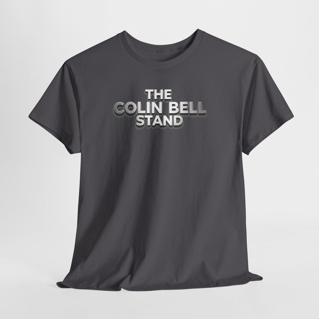 T-Shirt — “The Colin Bell Stand” Retro Chrome Text Tee