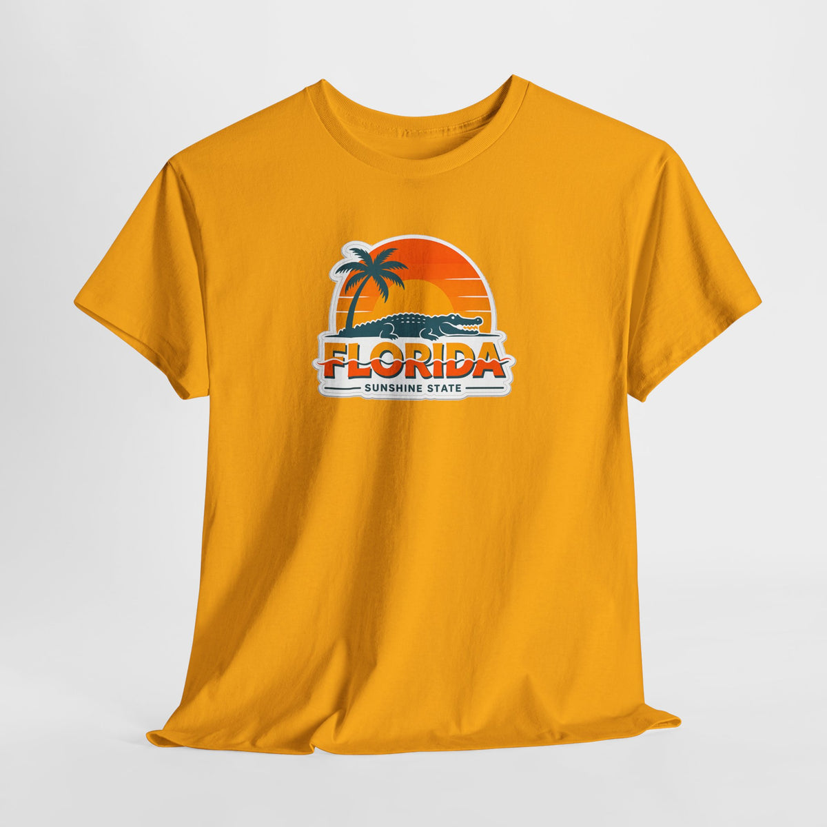 Florida Sunshine State T-Shirt — Retro Palm Sunset Graphic Tee