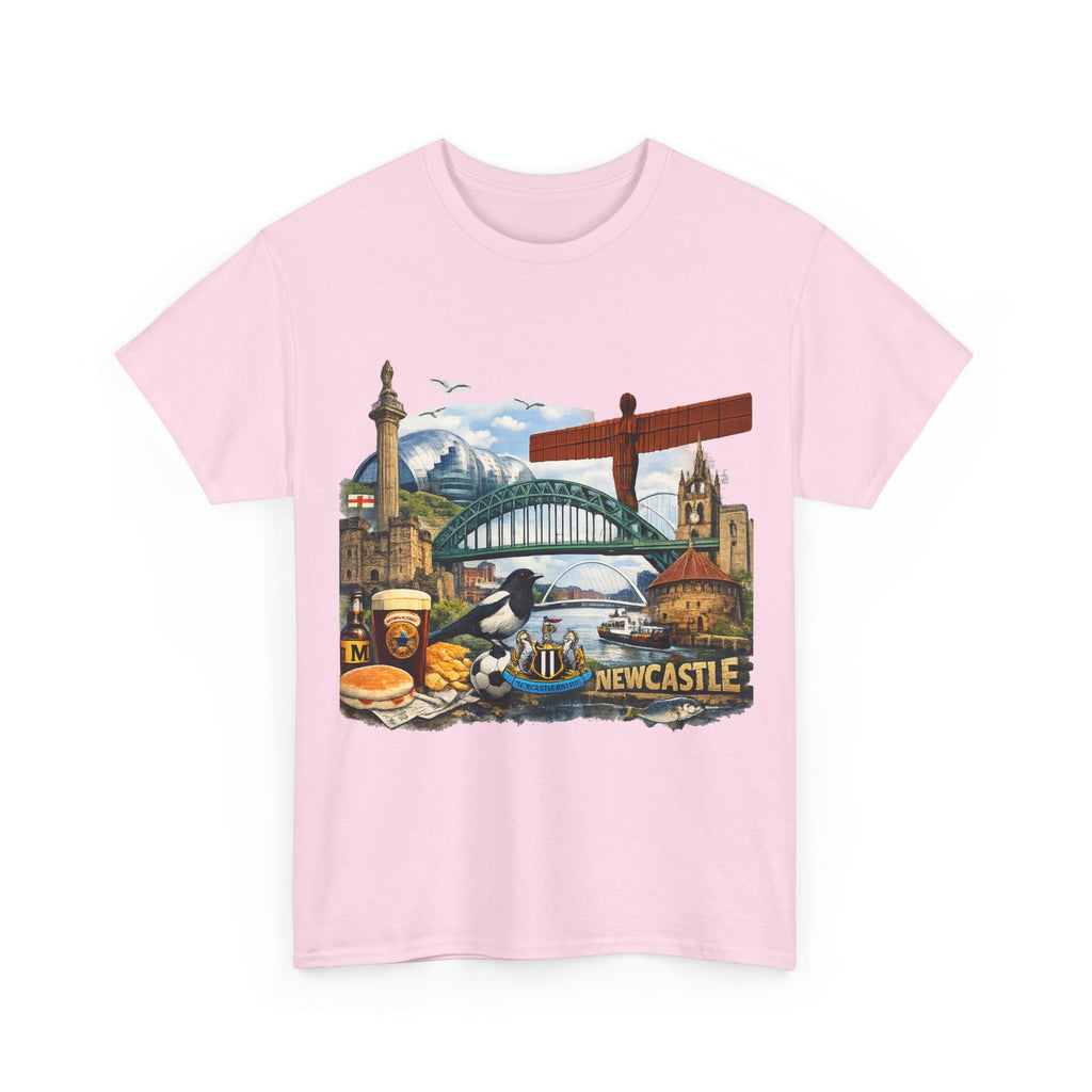 Newcastle Upon Tyne Landmark Tee — Vintage Cityscape T-Shirt