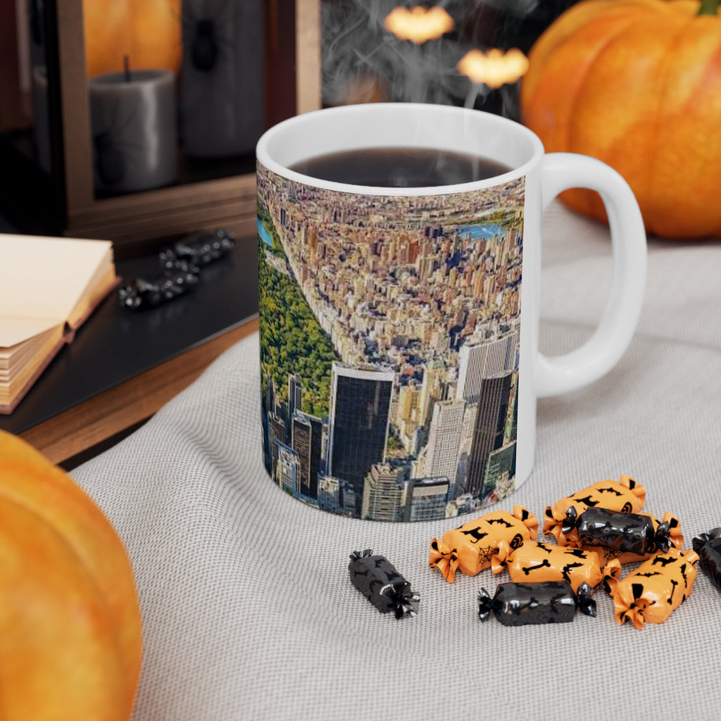 New York City Central Park Aerial Ceramic Coffee Mug — Skyline 11oz/15oz