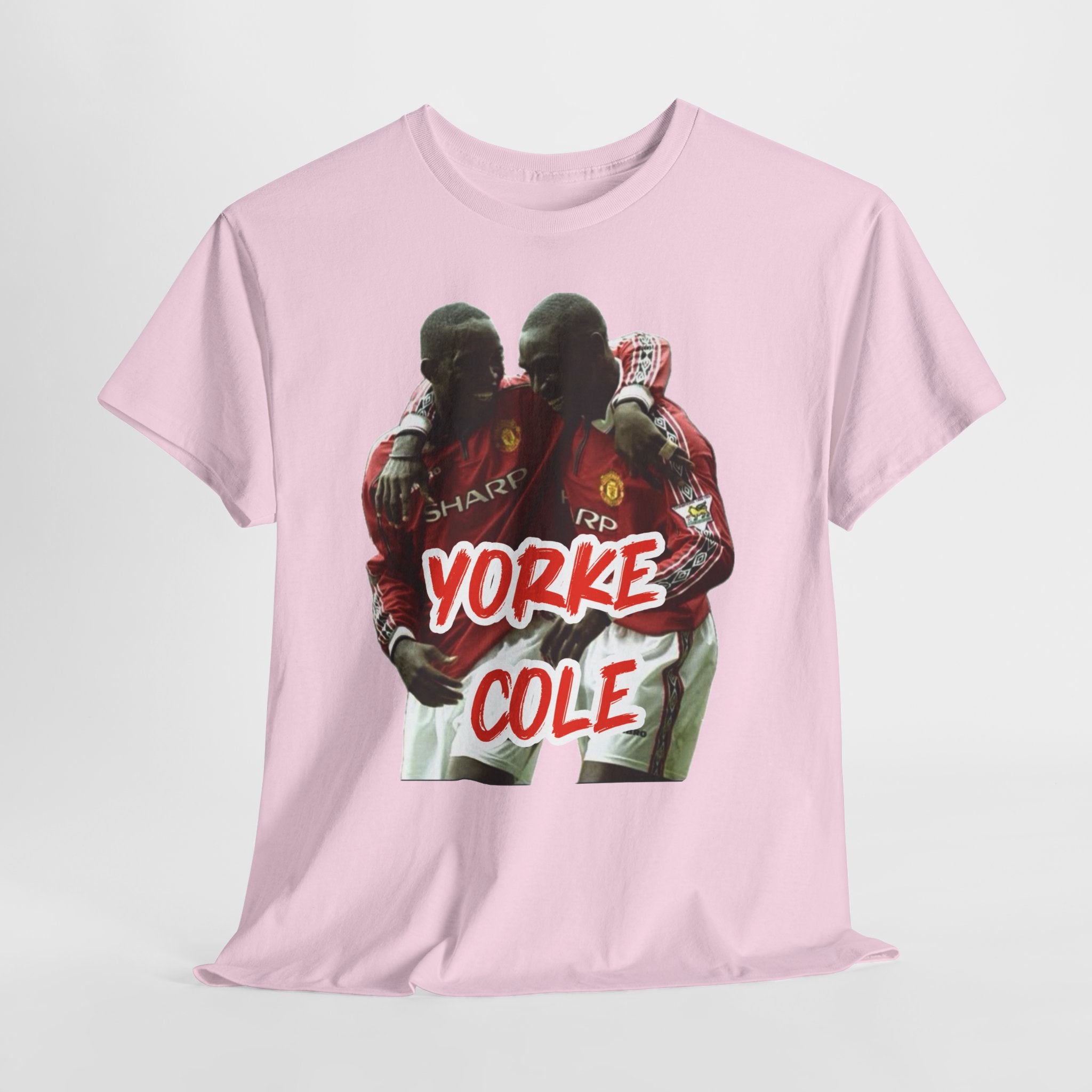 Yorke & Cole Manchester United Soccer Legends Graphic Tee — 'Yorke Cole' Retro Football Shirt