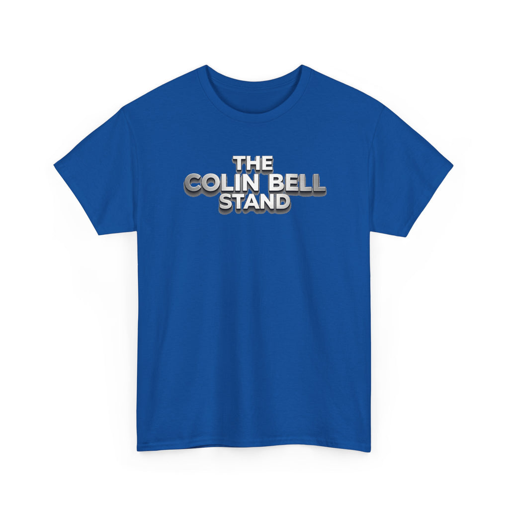 T-Shirt — “The Colin Bell Stand” Retro Chrome Text Tee