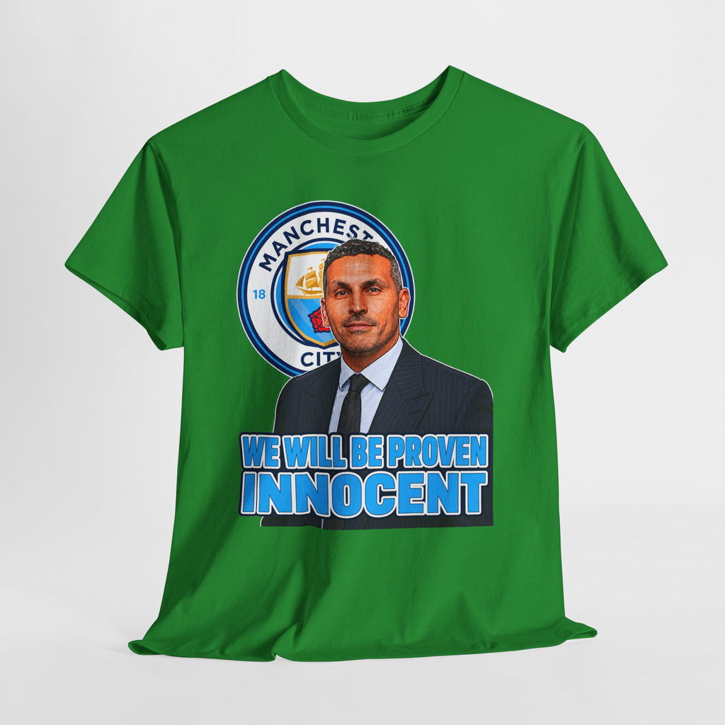 Manchester City “We Will Be Proven Innocent” Fan Cotton T-Shirt