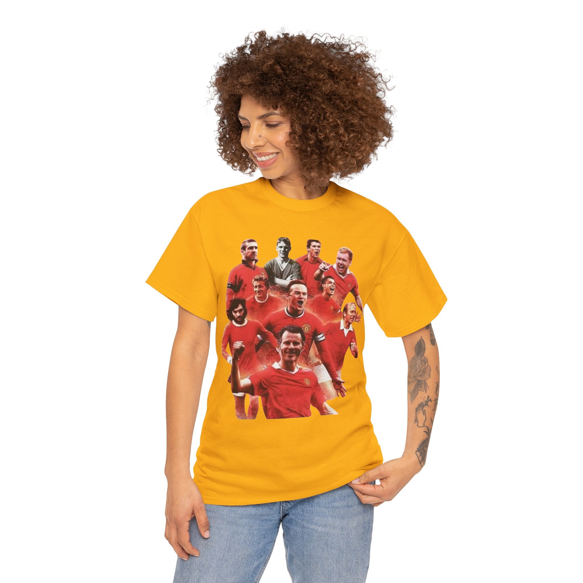 Manchester United Legends T‑Shirt — Retro Team Collage Football Tee