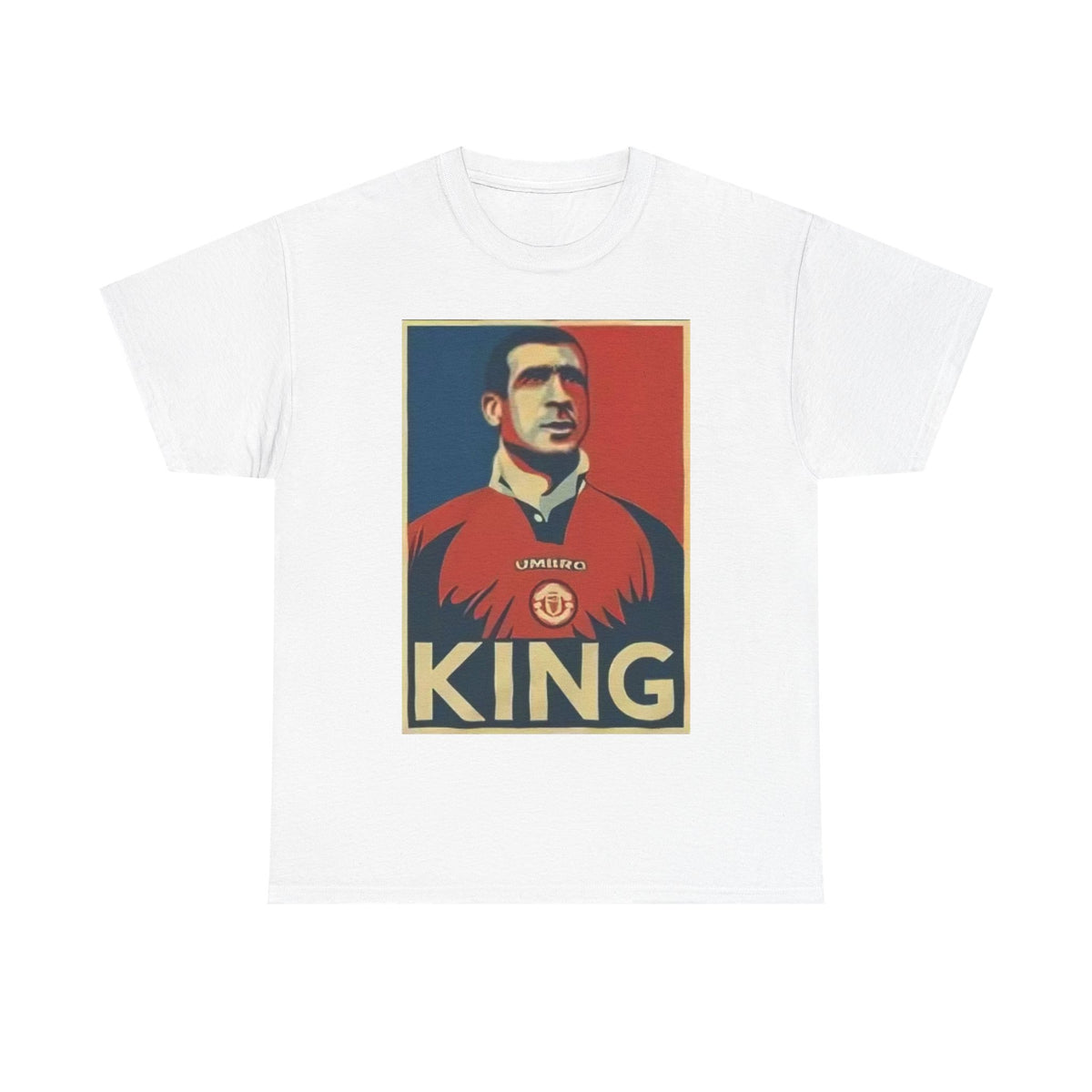 Eric Cantona King Manchester United Graphic Tee — Retro Sports Poster Football Shirt