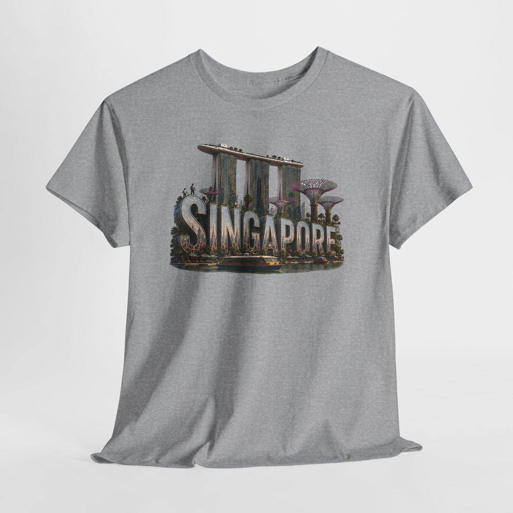 Singapore Skyline T-Shirt — Marina Bay Sands & Supertree Graphic Tee