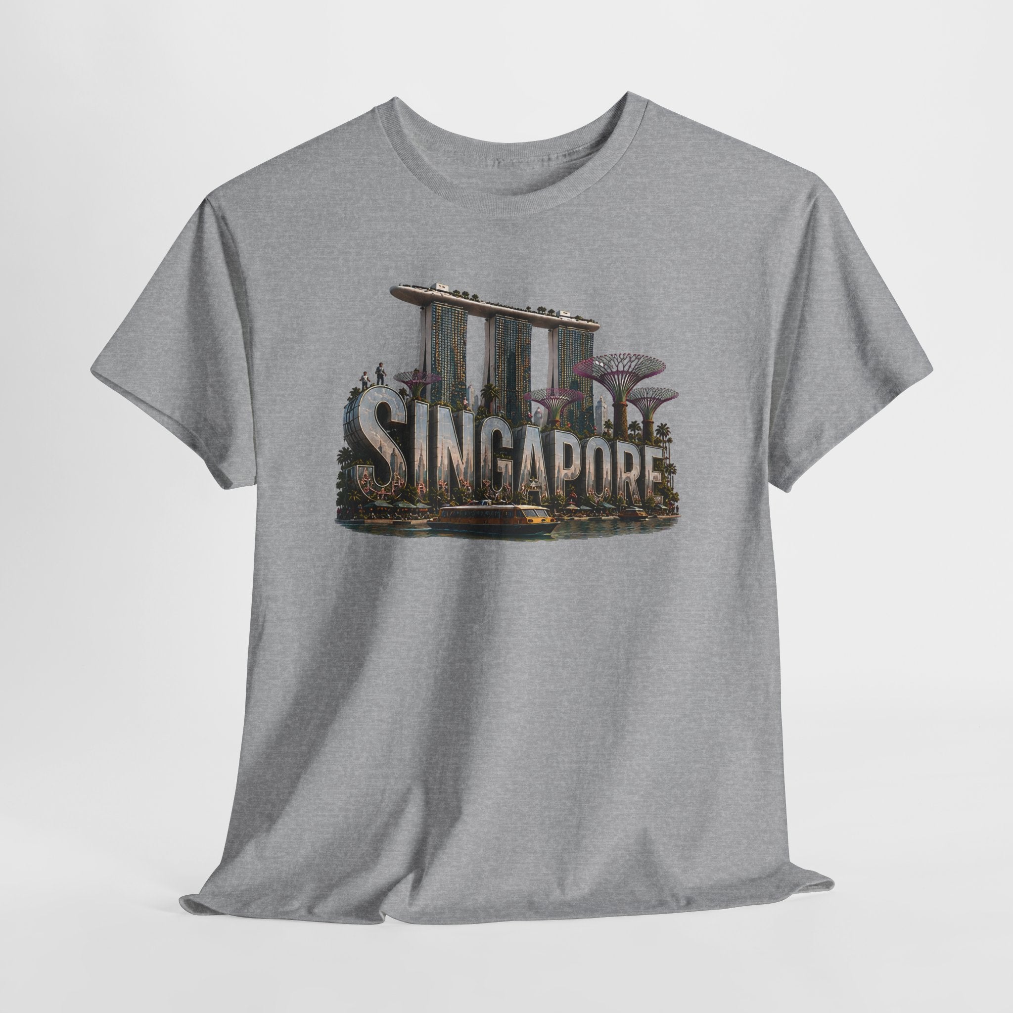 Singapore Skyline T-Shirt — Marina Bay Sands & Supertree Graphic Tee