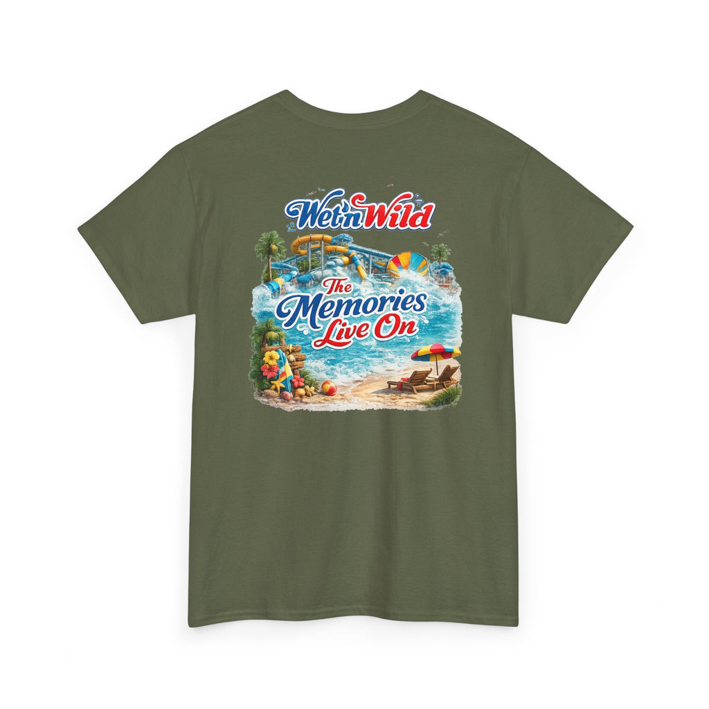 Wet 'n Wild Orlando Graphic Tee — "The Memories Live On" Retro Vacation T‑Shirt