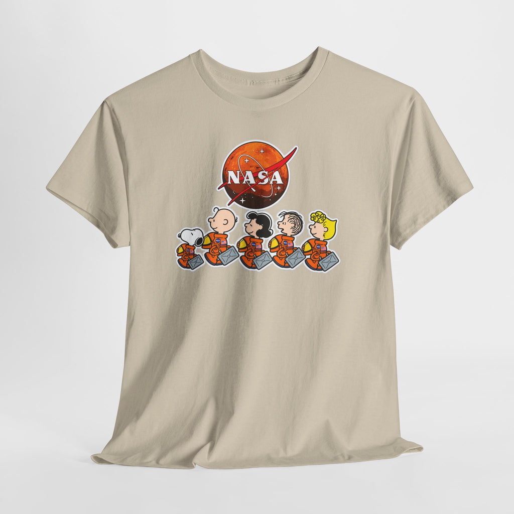 NASA Peanuts Cartoon T‑Shirt — Retro Space Snoopy & Crew Graphic Tee