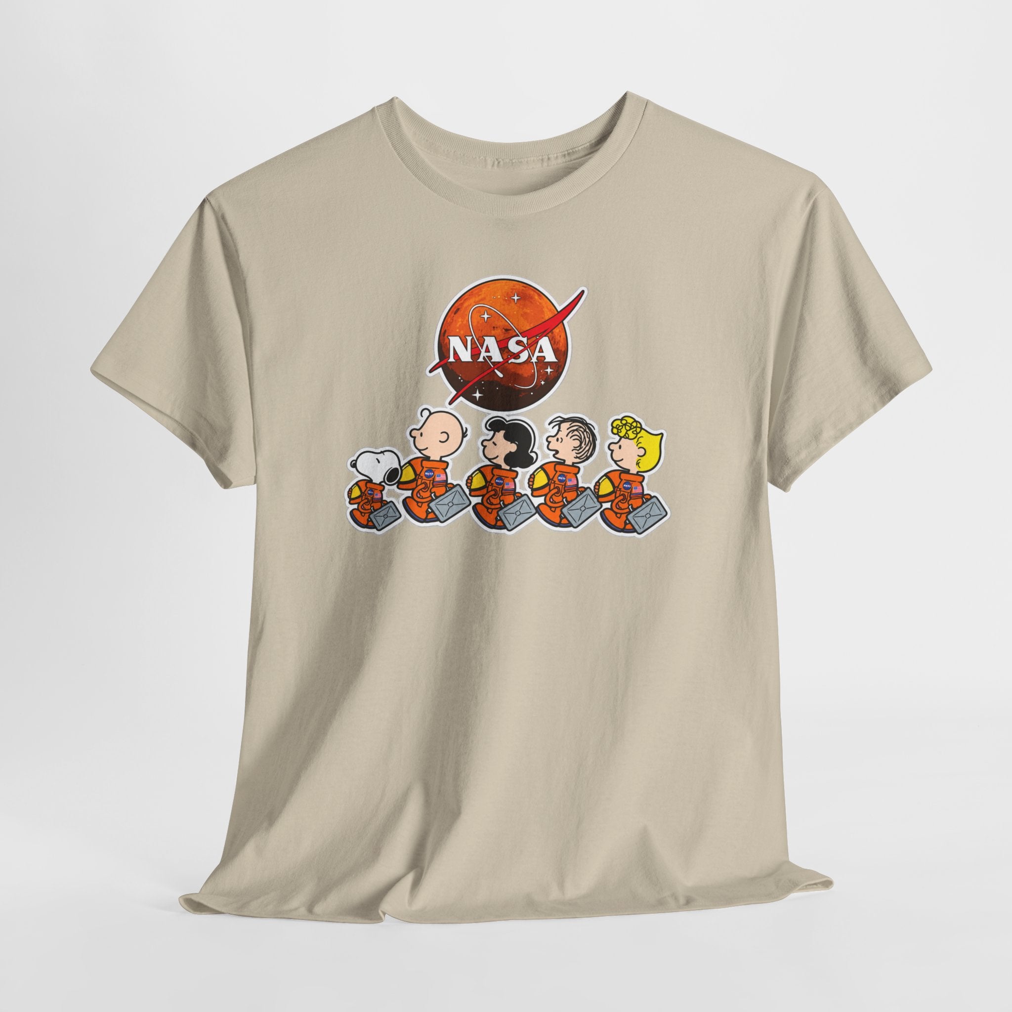 NASA Peanuts Cartoon T‑Shirt — Retro Space Snoopy & Crew Graphic Tee