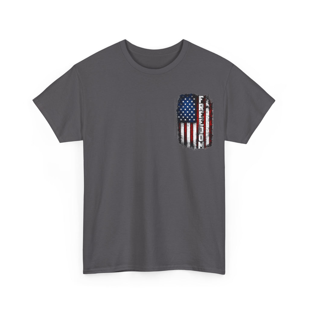 Freedom American Flag T-Shirt — Distressed USA Patriotic Tee