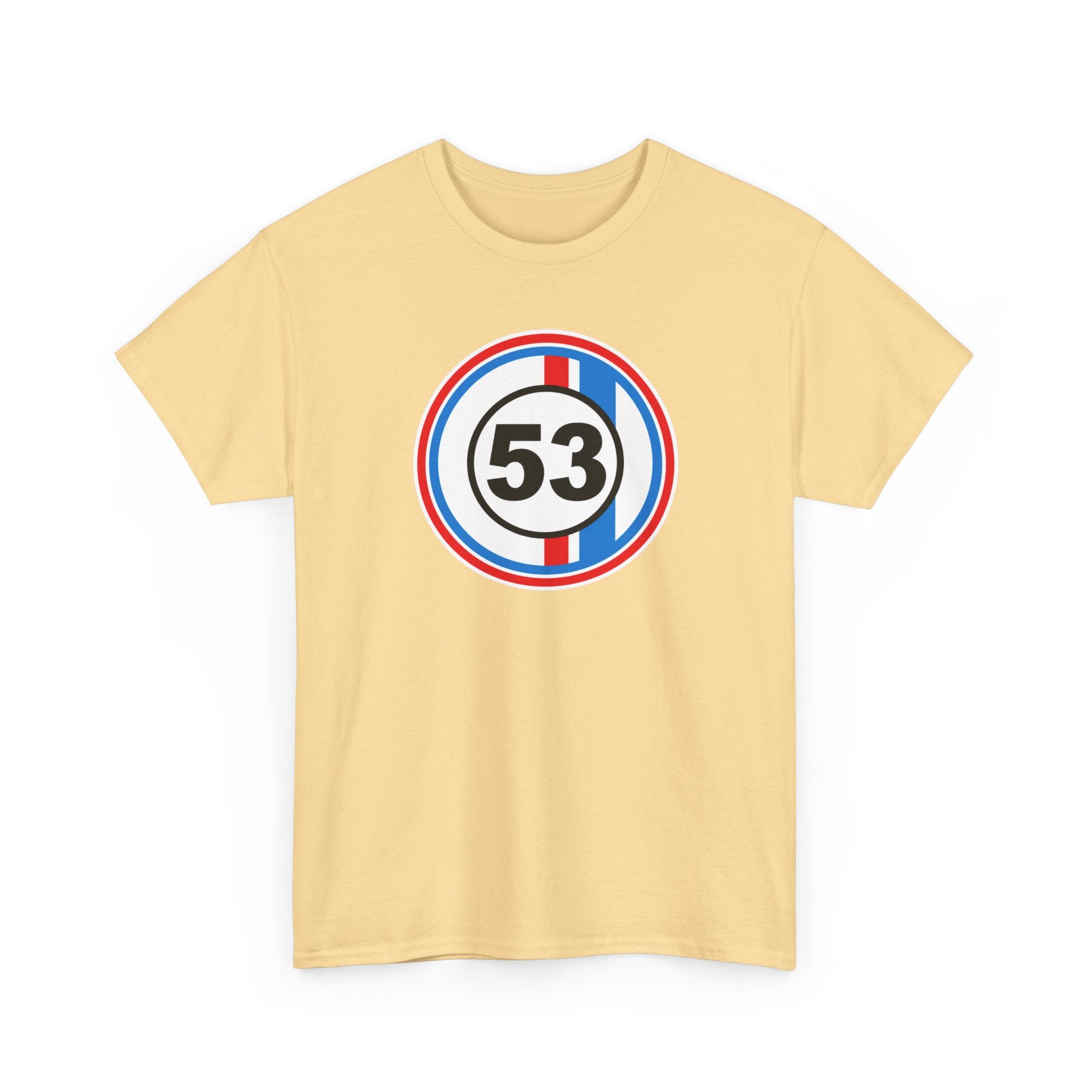 Racing Stripe Number 53 Cotton T-Shirt / Tee