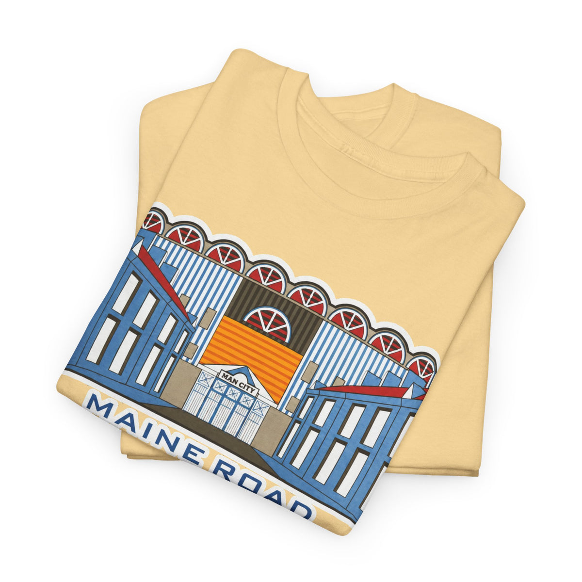 Maine Road Graphic Tee — 'Maine Road 1923–2003' Retro Stadium Cotton T‑Shirt