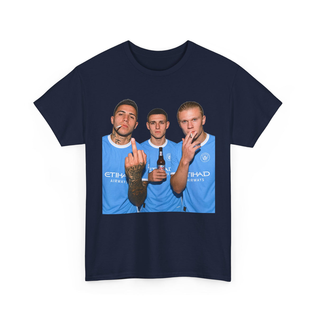 Enzo, Foden & Haaland Man City inspired Unisex Heavy Cotton Tee
