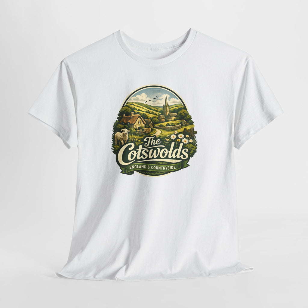 Cotswolds Vintage Landscape T‑Shirt — The Cotswolds Countryside Tee