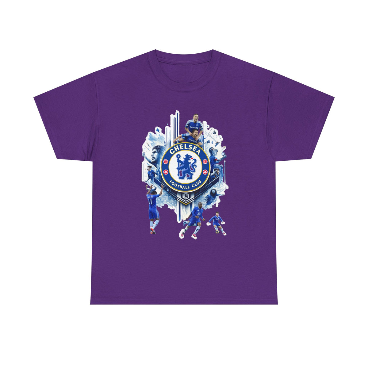 Chelsea FC Crest Players T-Shirt — Blue Football Fan Tee
