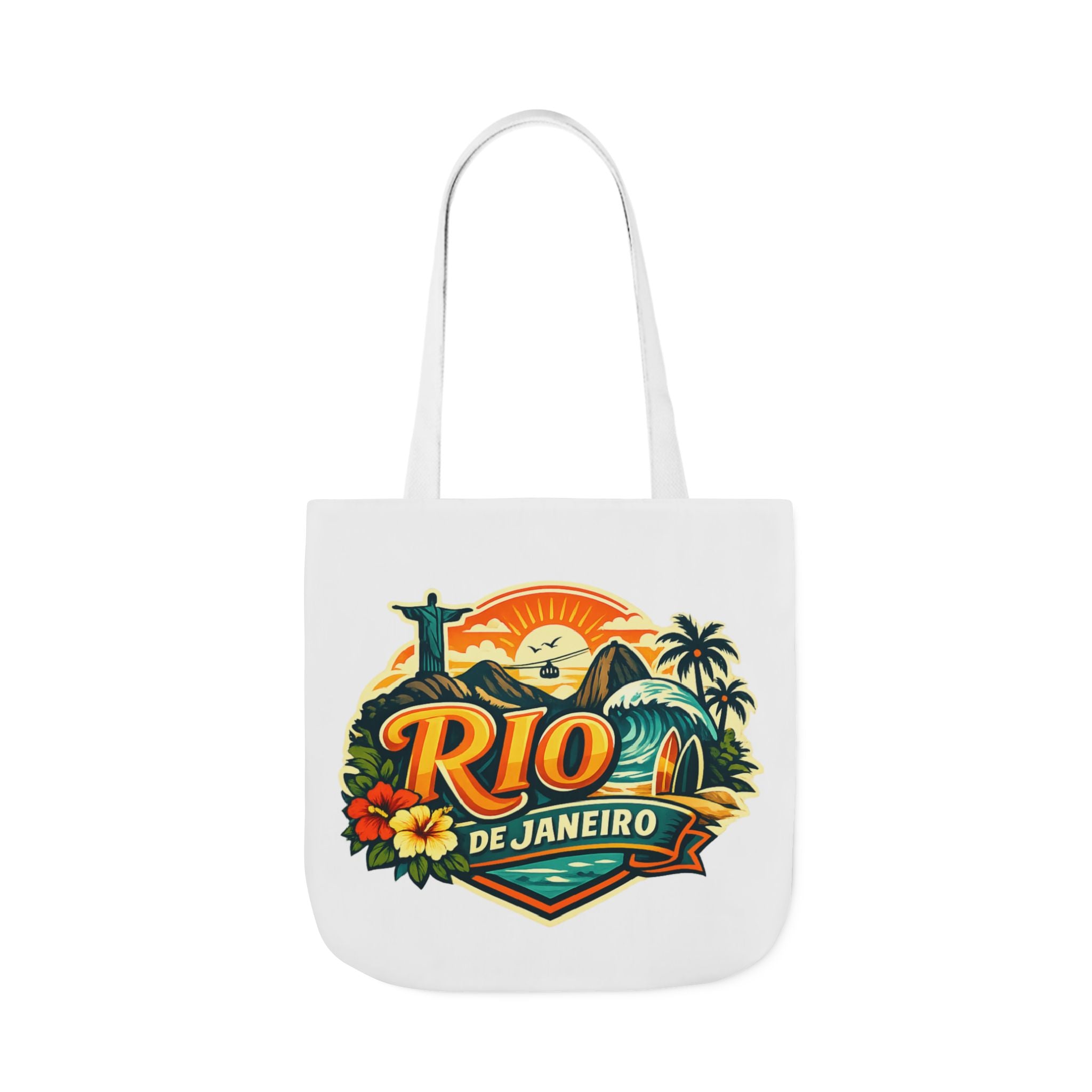 Rio de Janeiro Travel Tote — Retro Beach Canvas Bag