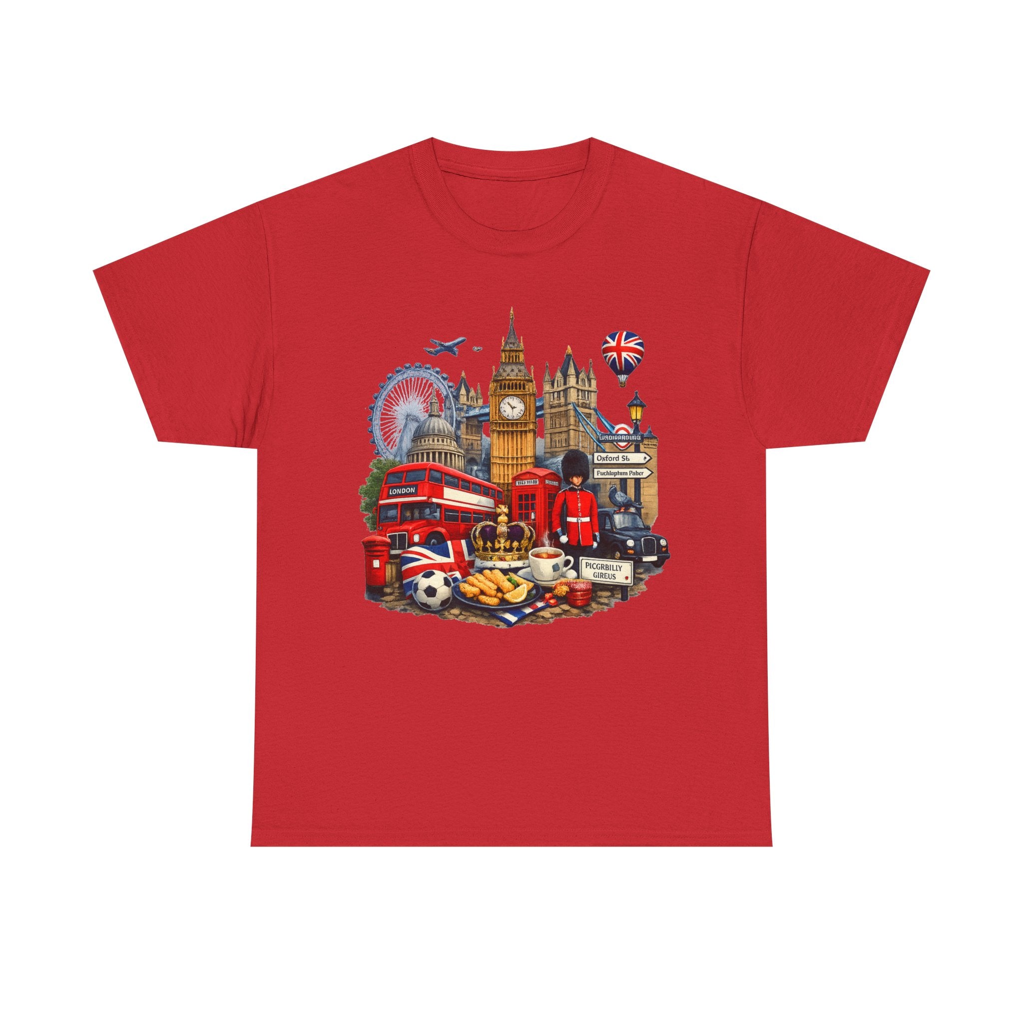 London Landmarks T‑Shirt — British Icons Collage Tee