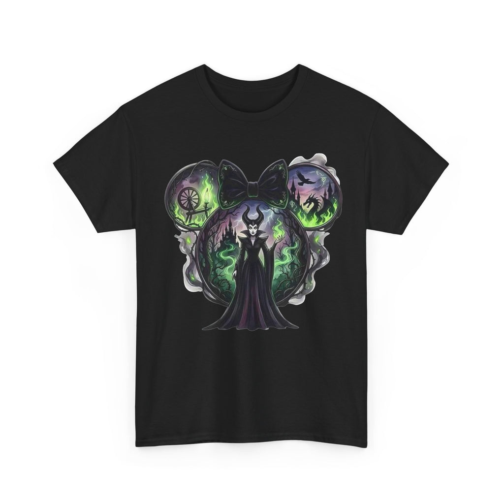 Maleficent Haunted Mouse Skull T-Shirt — Dark Fairytale Villain Tee
