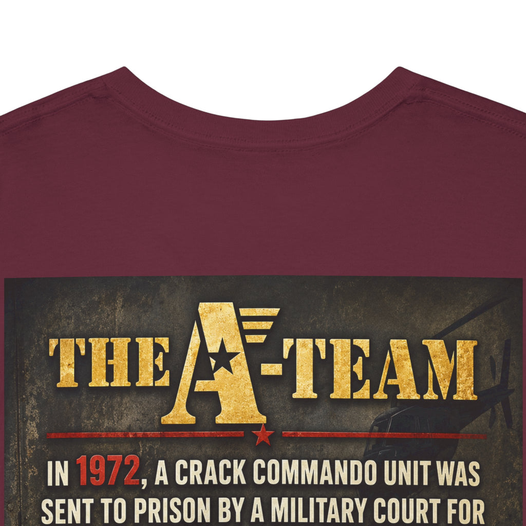 A-Team Graphic Tee — Retro TV Series Logo & Character Poster T-Shirt