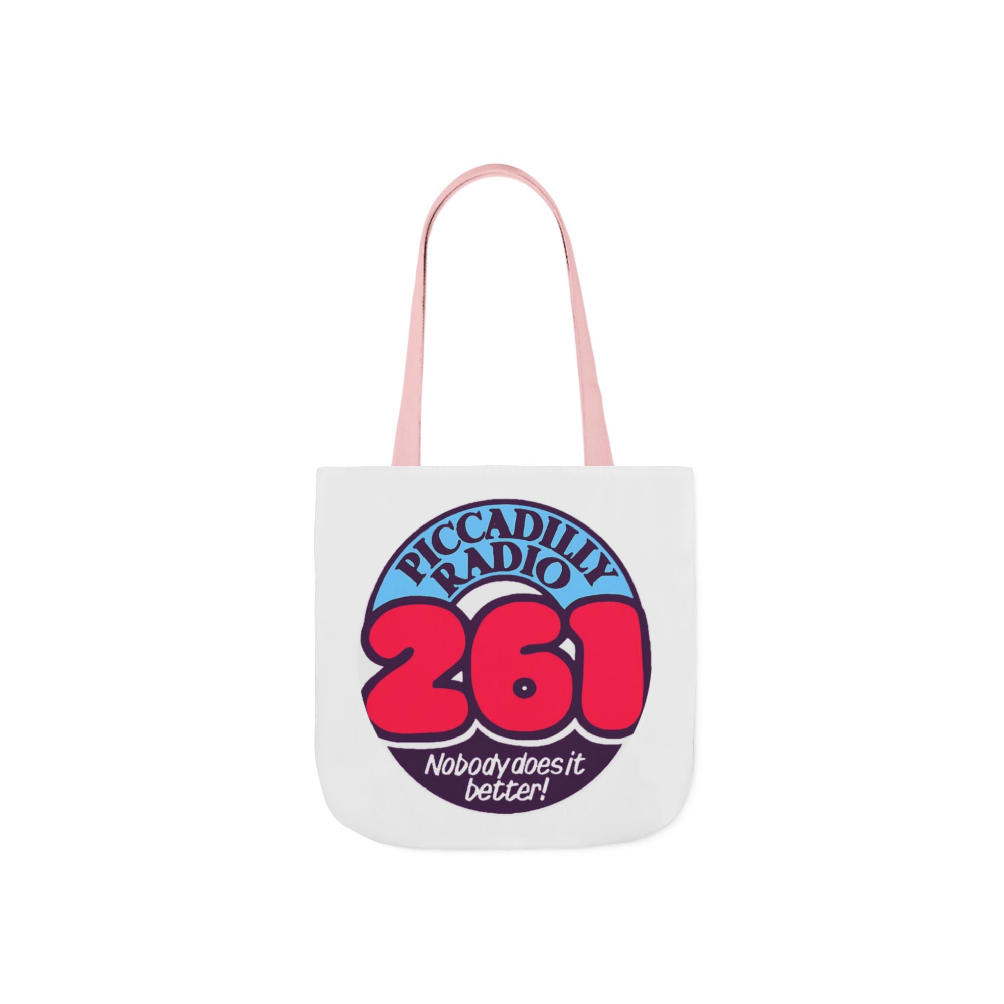 Tote Bag — Retro 'Piccadilly Radio 261' Vintage Logo Canvas Tote