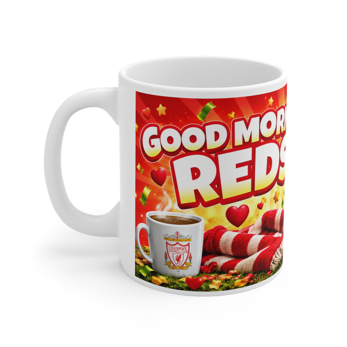 Good Morning Reds! Liverpool FC Ceramic Coffee Mug – 11oz & 15oz