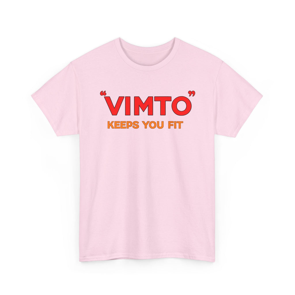VIMTO "Keeps You Fit" Graphic Tee — Retro Beverage Logo T-Shirt