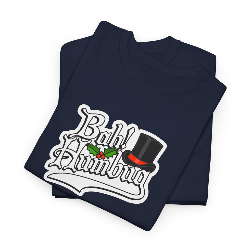 Bah Humbug Christmas Graphic Cotton T-Shirt / Tee