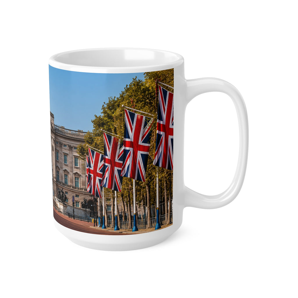 Buckingham Palace Photo Mug – Union Jack London Souvenir Coffee Cup (11oz, 15oz)