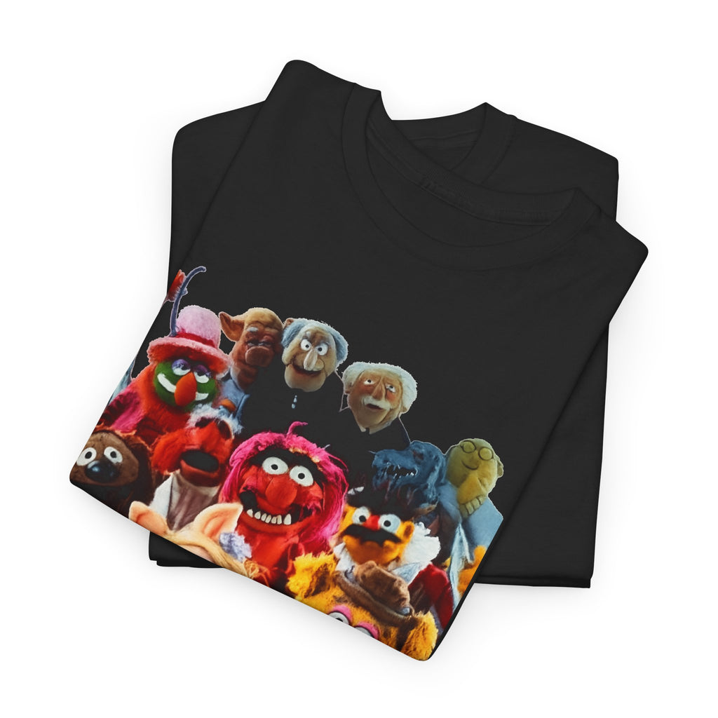 Muppets Puppet Ensemble Graphic Tee — Fun Family Cartoon Shirt