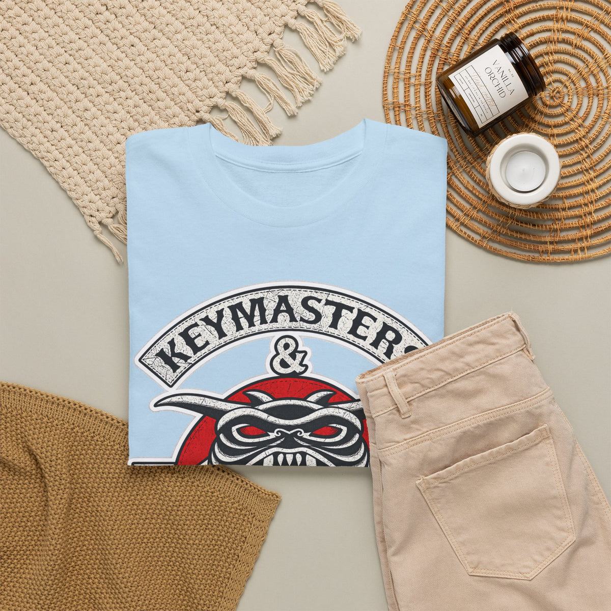 Keymasters & Gatekeepers Tee — Retro Demon Key Emblem Shirt (Since 1984)