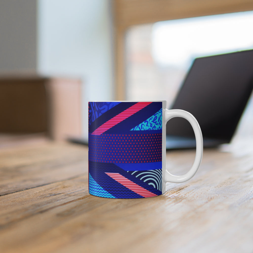Team GB Olympic Ceramic Mug — Bold Union Jack Pattern (11oz & 15oz)