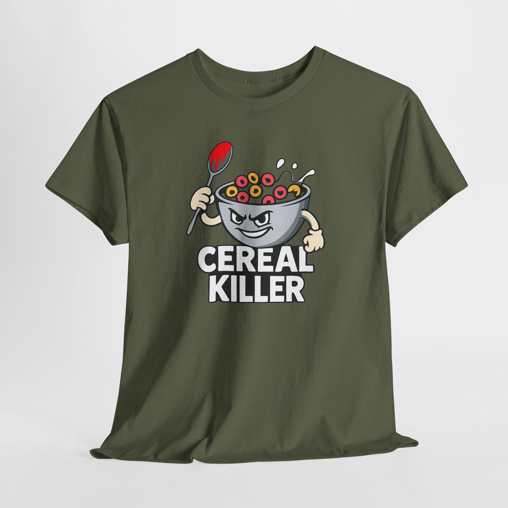Cereal Killer Graphic Tee — Funny Breakfast Cartoon T‑Shirt