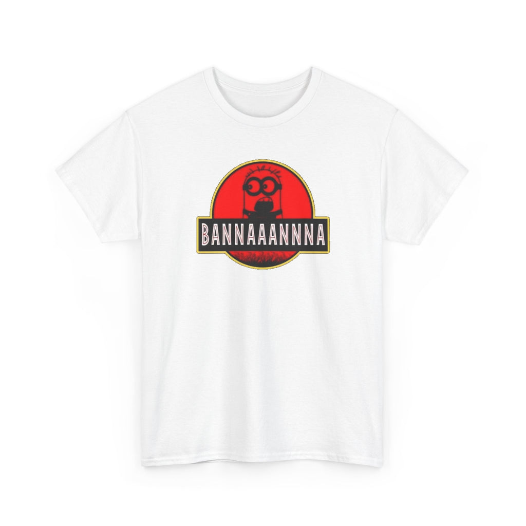 Bannaaannna Graphic Tee — Retro Red Logo Funny Banana Shirt