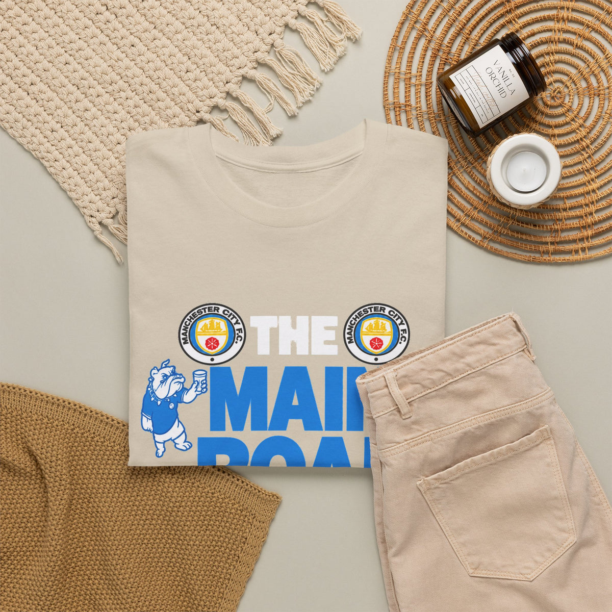 Maine Road Massacre Retro Cotton T-Shirt — Man City 5 vs Man Utd 1 Retro September 1989 Derby T‑Shirt