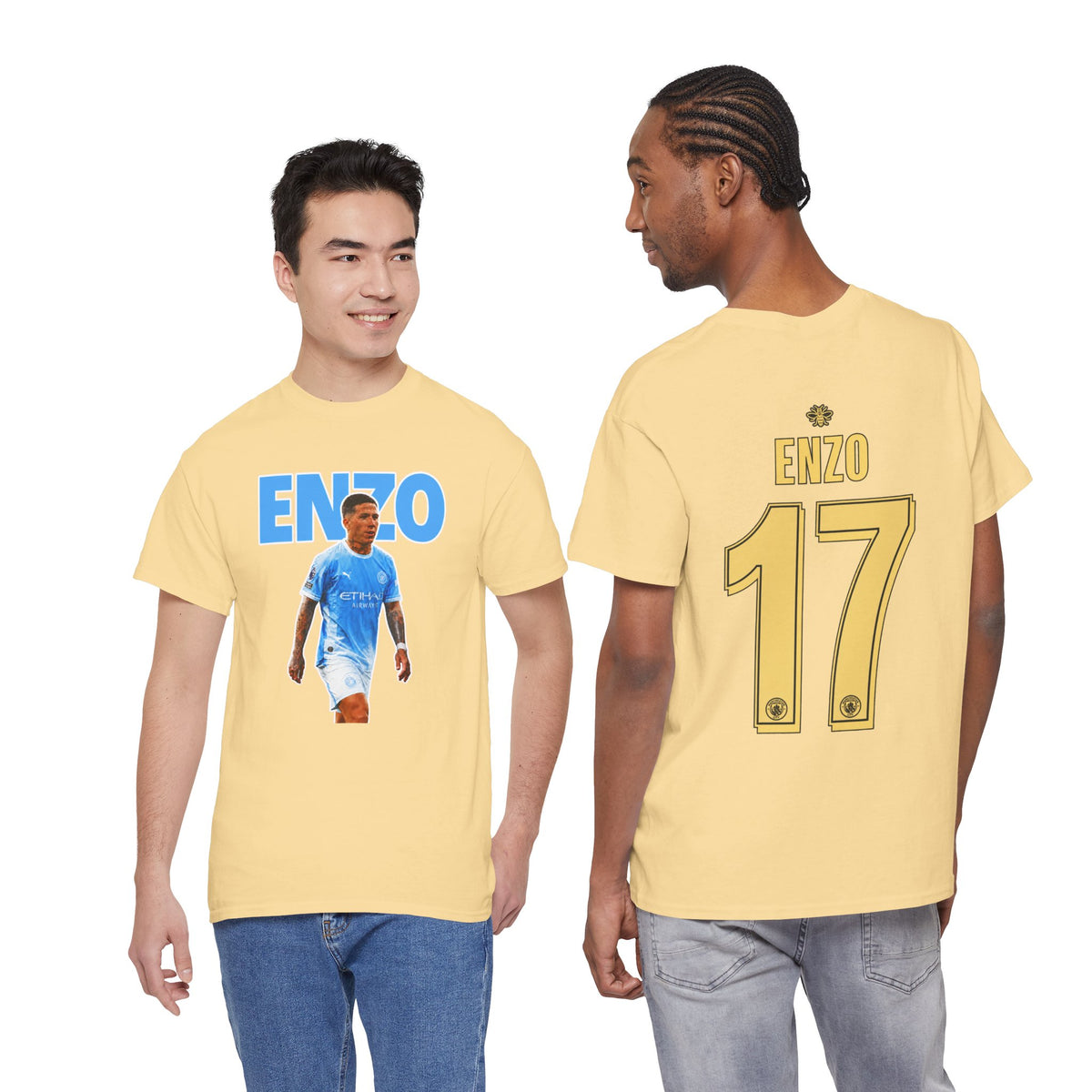 Enzo Fernandez Manchester City Inspired Cotton T-Shirt
