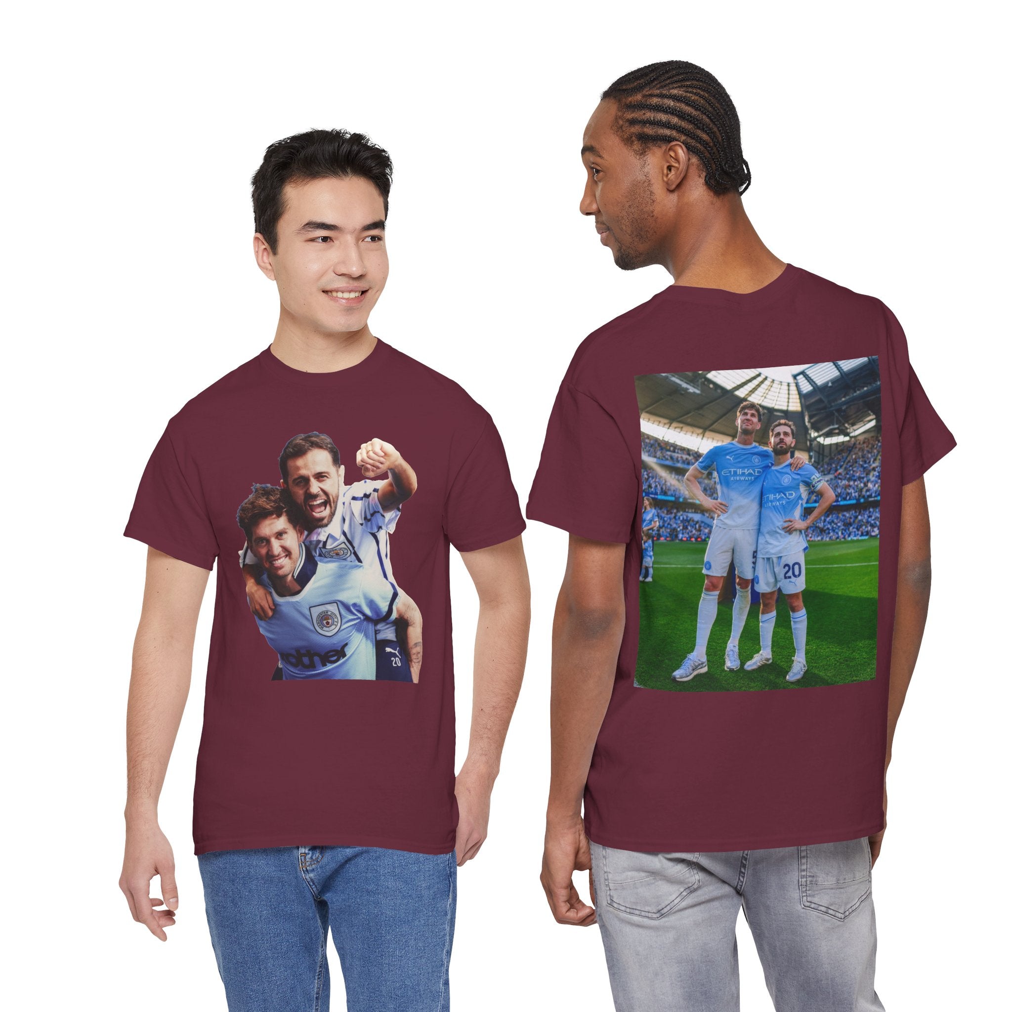 Bernardo Silva & John Stones Manchester City Legends T-Shirt