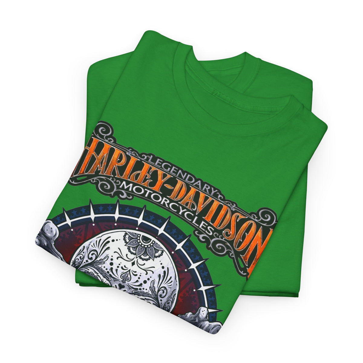 Harley-Davidson Skull Logo Cotton T‑Shirt