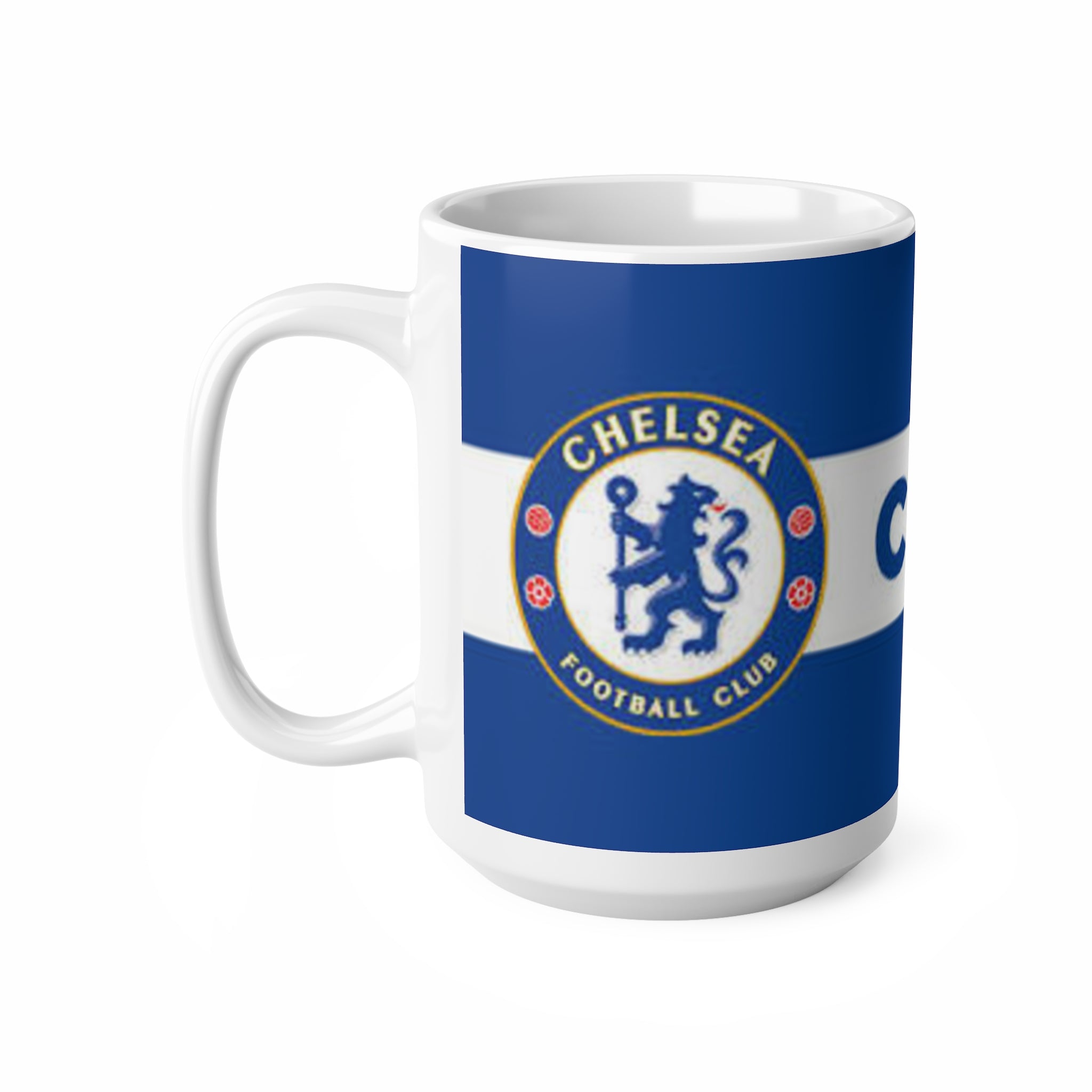 Chelsea Football Club Coffee Mug — Blue Crest Ceramic Mug (11oz & 15oz)