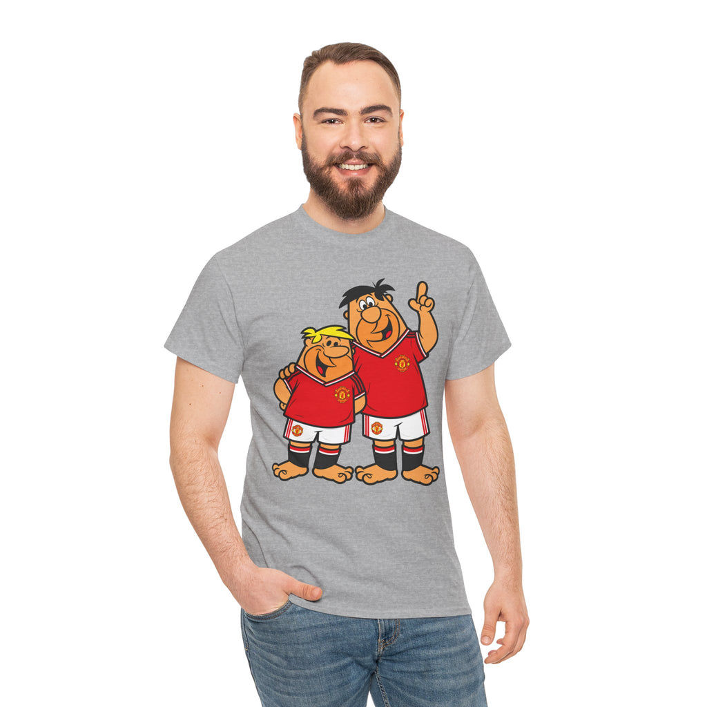 Manchester United The Flintstones Cartoon Football Fans T-Shirt
