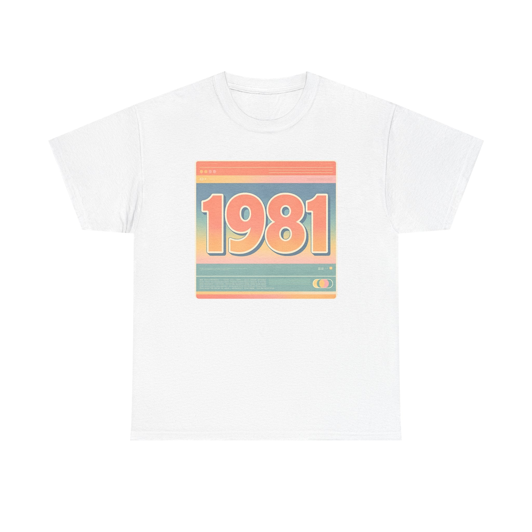 Vintage 1981 Retro Tee — 40th Birthday Gift Shirt