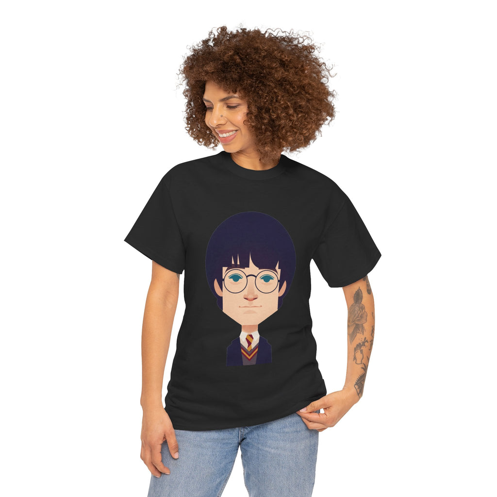 Harry Potter Wizard School Boy Cartoon Cotton T-Shirt