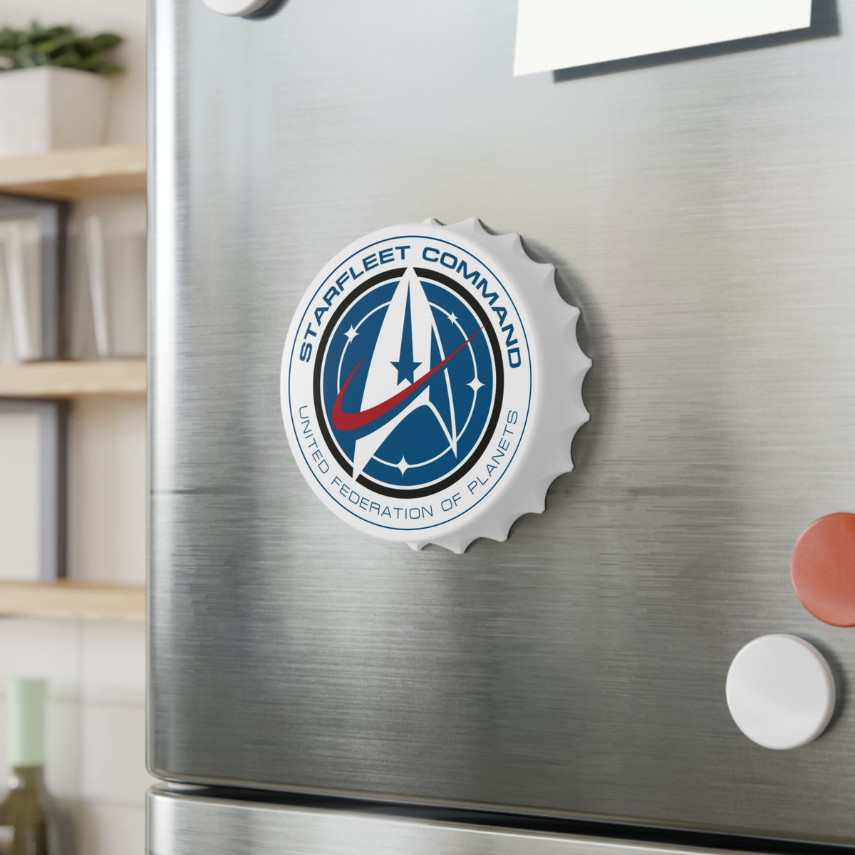 Starfleet Command Bottle Opener Magnet – United Federation of Planets Design