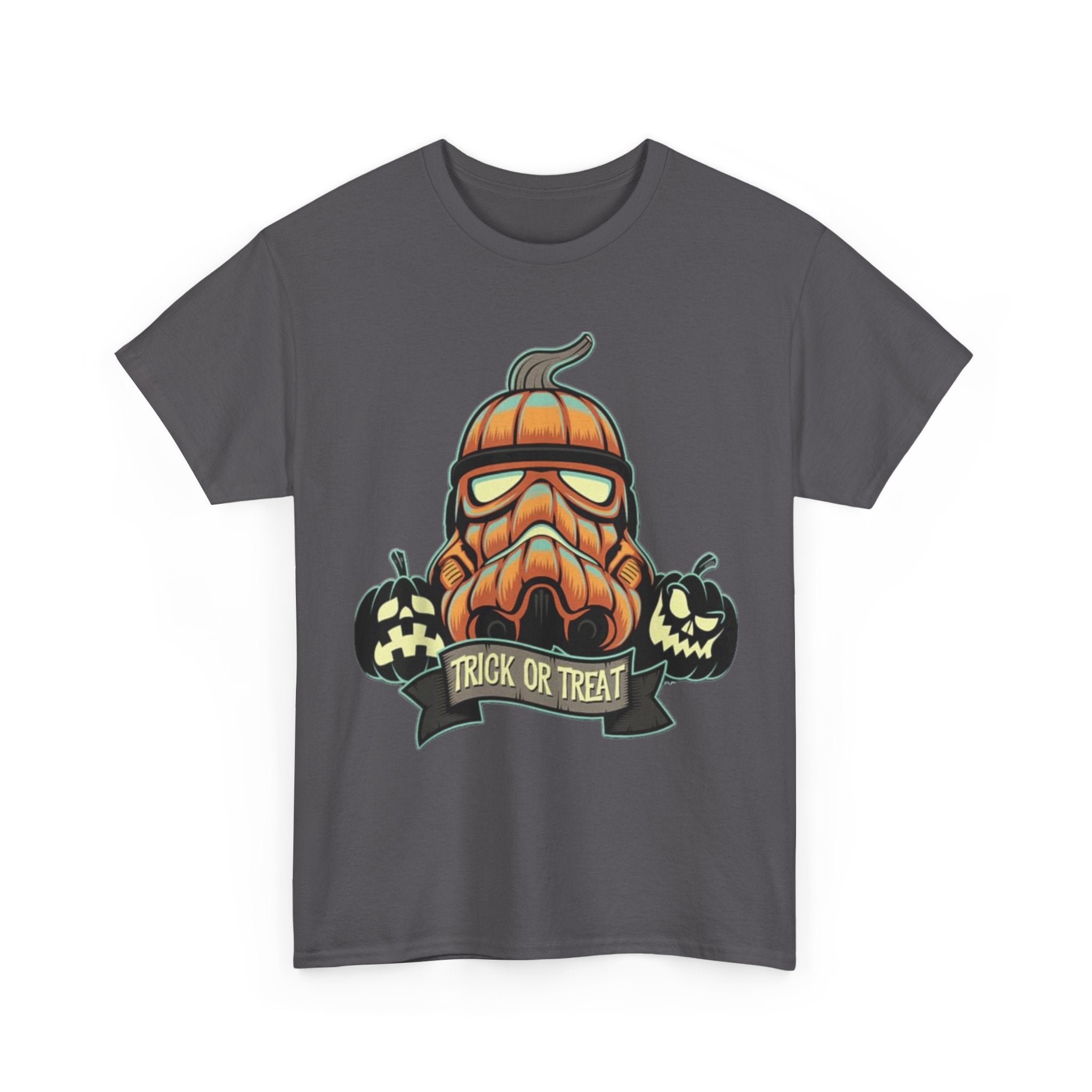 Halloween Pumpkin Mask T-Shirt — Trick or Treat Graphic Tee