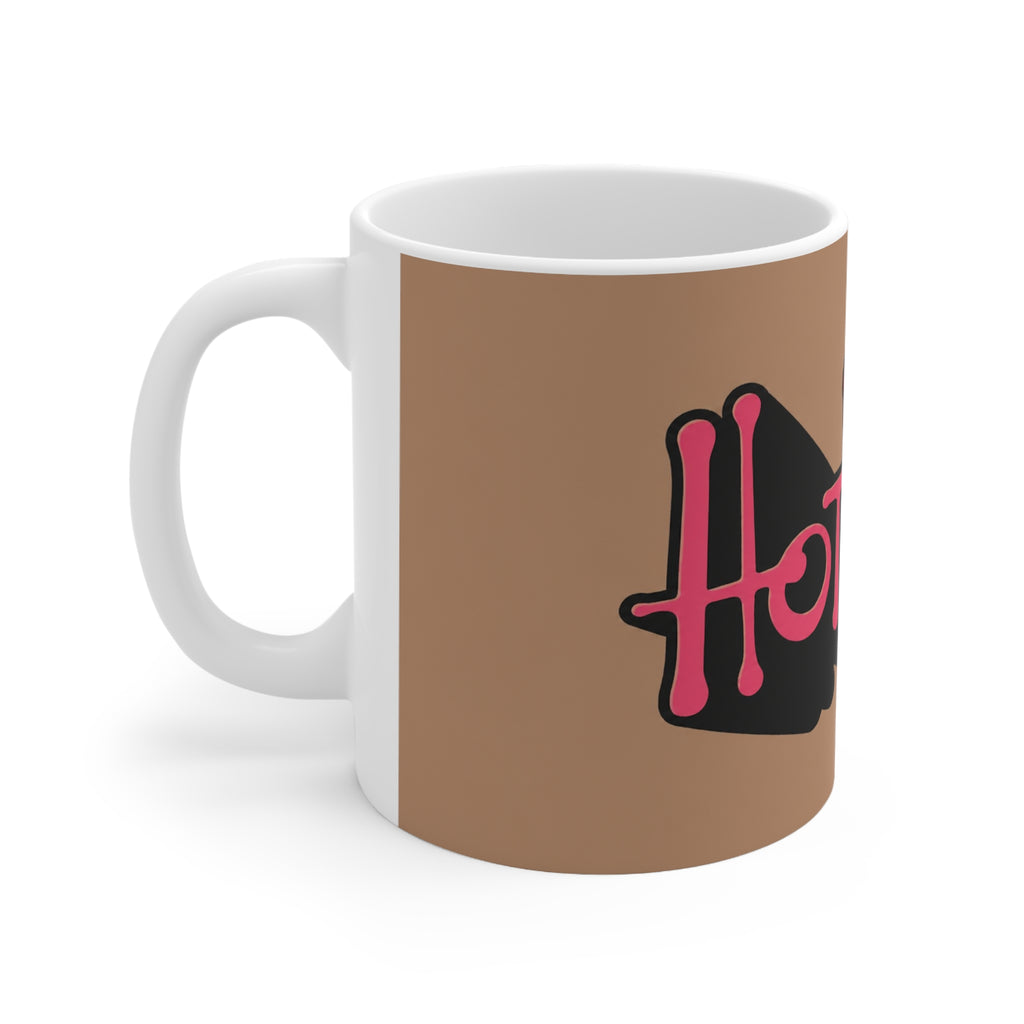 Hot Wife Coffee Mug — Bold Script Ceramic Mug (11oz, 15oz)
