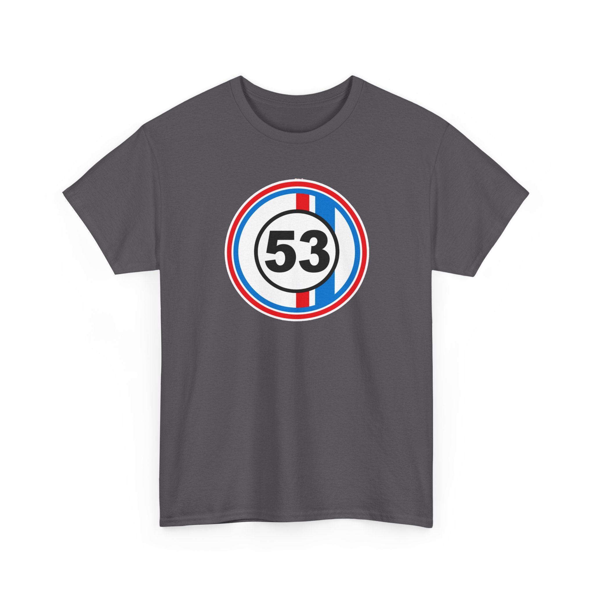 Racing Stripe Number 53 Cotton T-Shirt / Tee