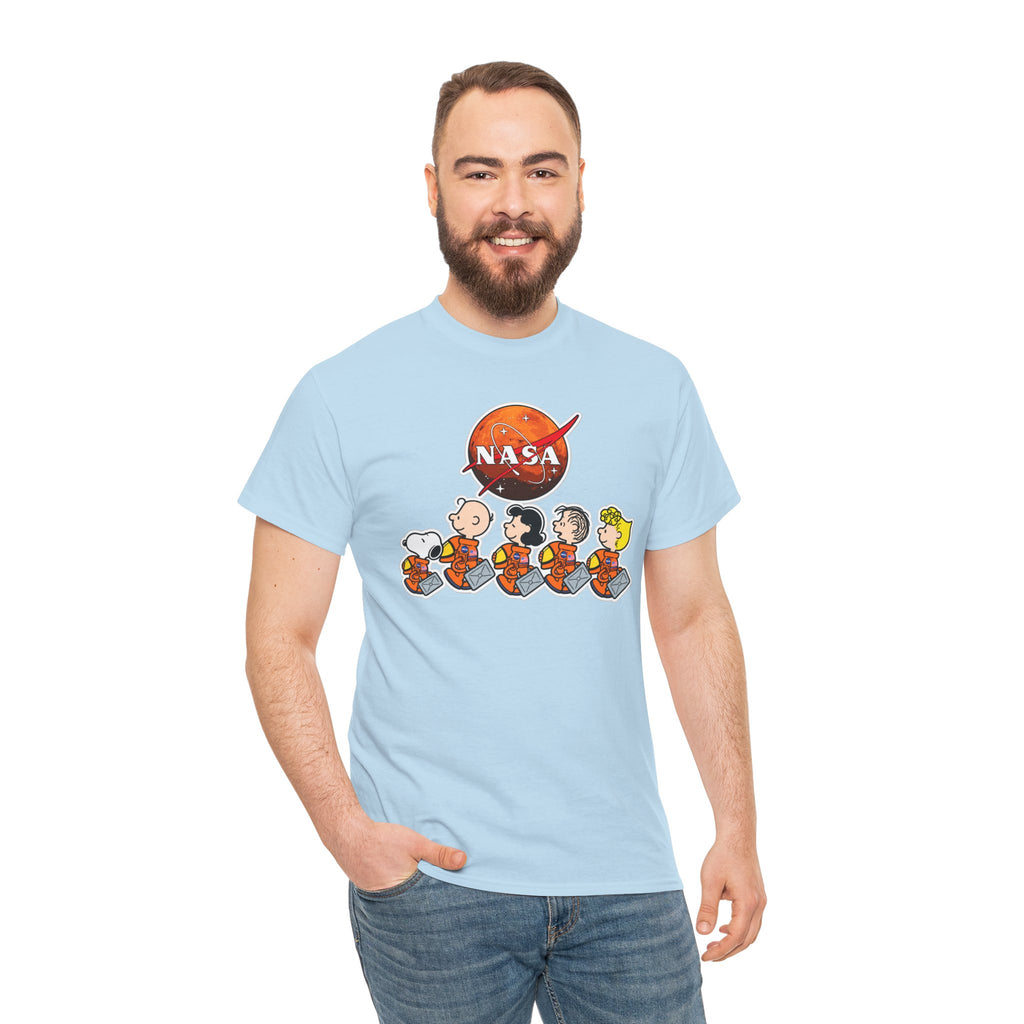 NASA Peanuts Cartoon T‑Shirt — Retro Space Snoopy & Crew Graphic Tee
