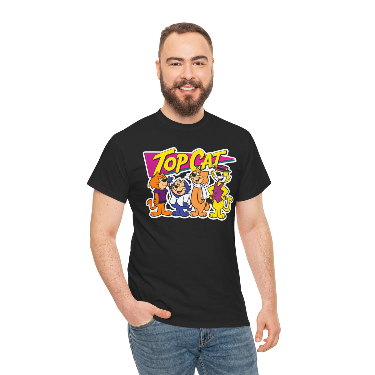 Top Cat Retro Cartoon Cotton T-Shirt / Tee